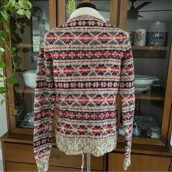 Calvin Klein 1/4 zip Winter Wool Sweater - Picture 4 of 8